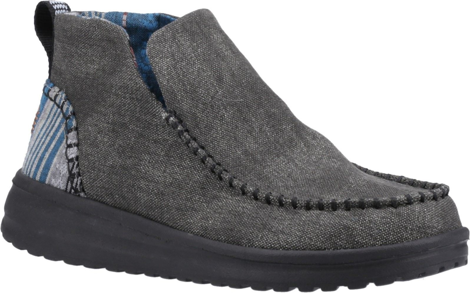 HEYDUDE Denny Cotton Damen Stiefel Schwarz