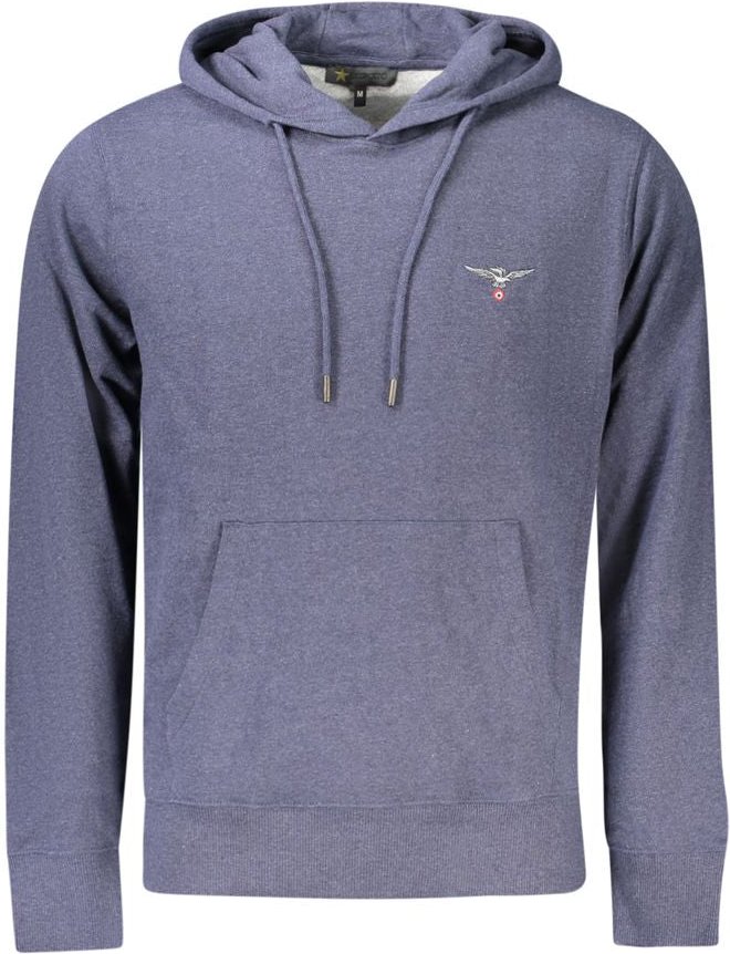 Accademia Militare Blaue Recycelte Baumwoll-Hoodie für Herren