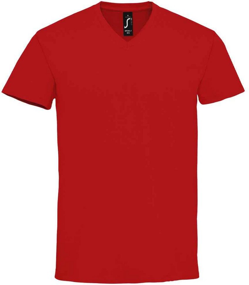 SOLS - "Imperial" T-Shirt V-Ausschnitt für Herren (Rot)
