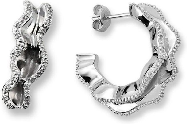 Orphelia Creolen für Damen, 925 Sterlingsilber, Silber ZO-5792