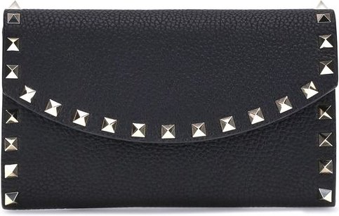 Schwarze Kalbsleder Bos Taurus Geldbörse