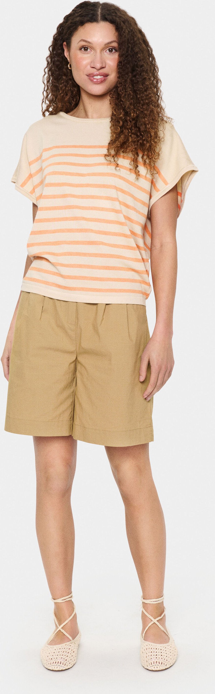 Strickpullover Lockere Passform orange