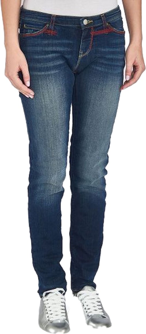 Emporio Armani Femme Pantalon Cinq Poches Regular fit Longueur de la cheville Bleu