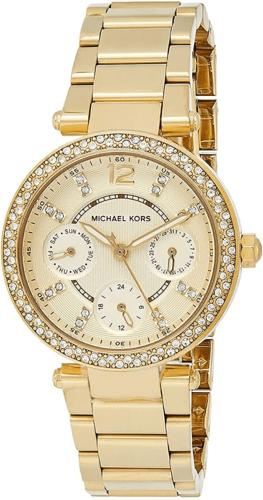 Michael Kors MK6056 Parker Chronograph 33mm Gold Edelstahl Damenuhr