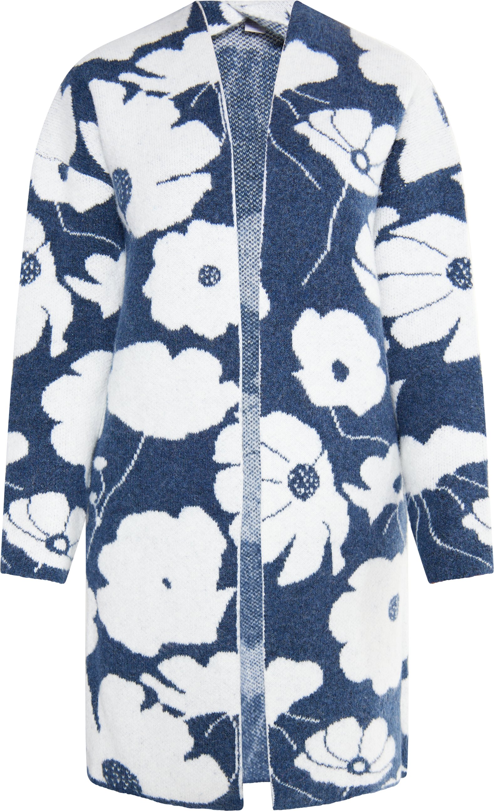 usha Strickcardigan Damen marine weiss