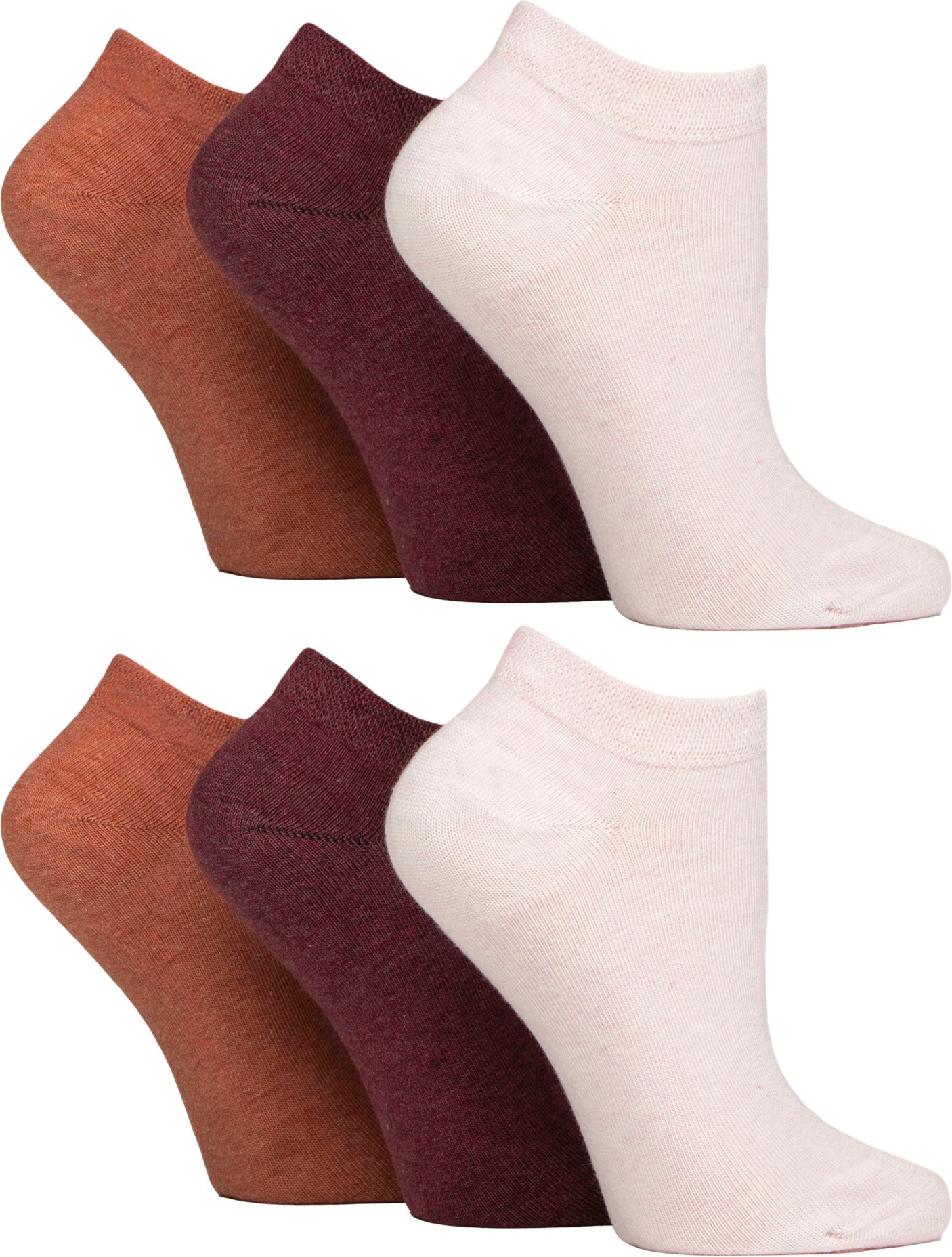 6er-Pack Diabetes-Trainer-Socken für Damen | Extra breite Knöchelsocken