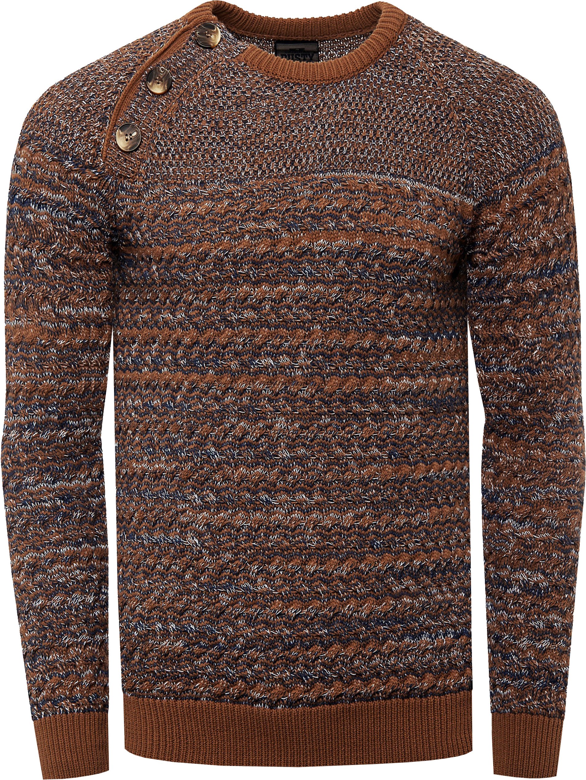 Thumbnail - Side Button-Placket Rundhals-Pullover