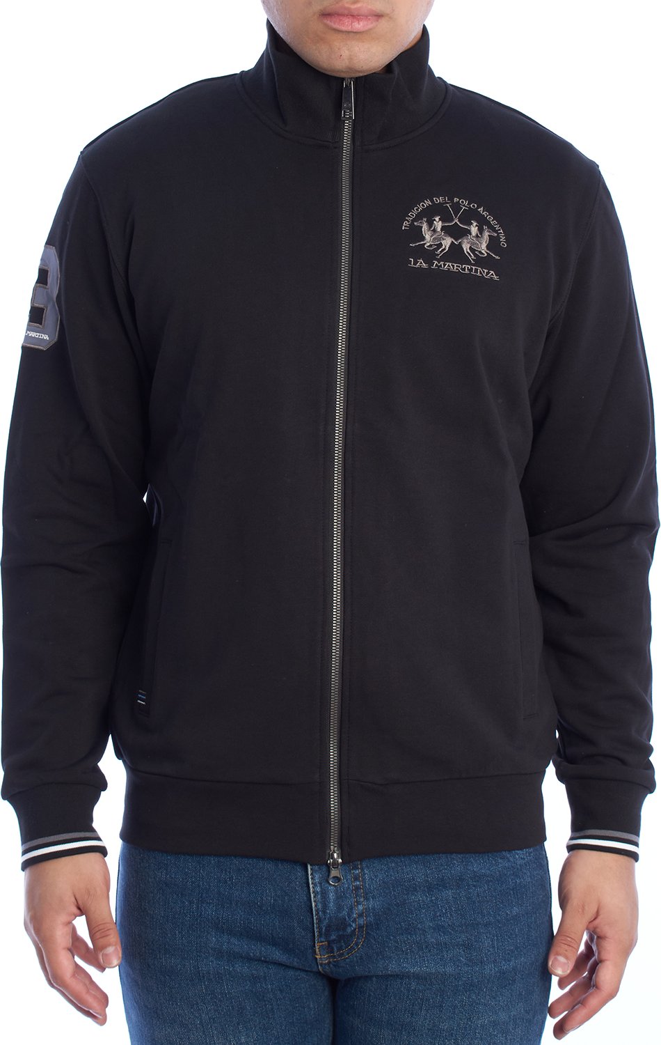 Herren-Sweatshirt mit normaler Passform und Reißverschluss YMF300-FP568