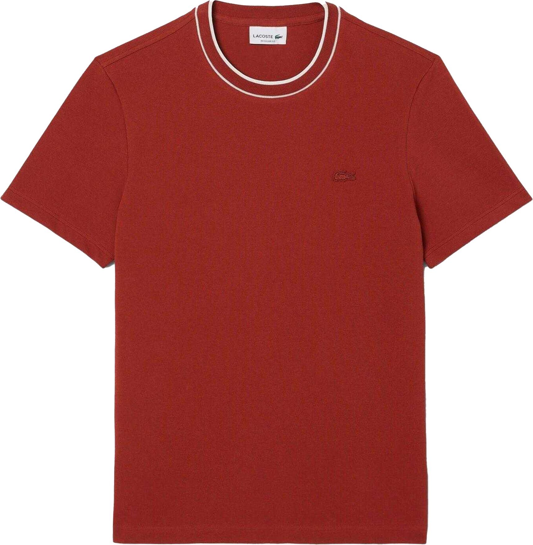 Lacoste - T-Shirt für Herren, Mit Kragen, Stretch (Rot)