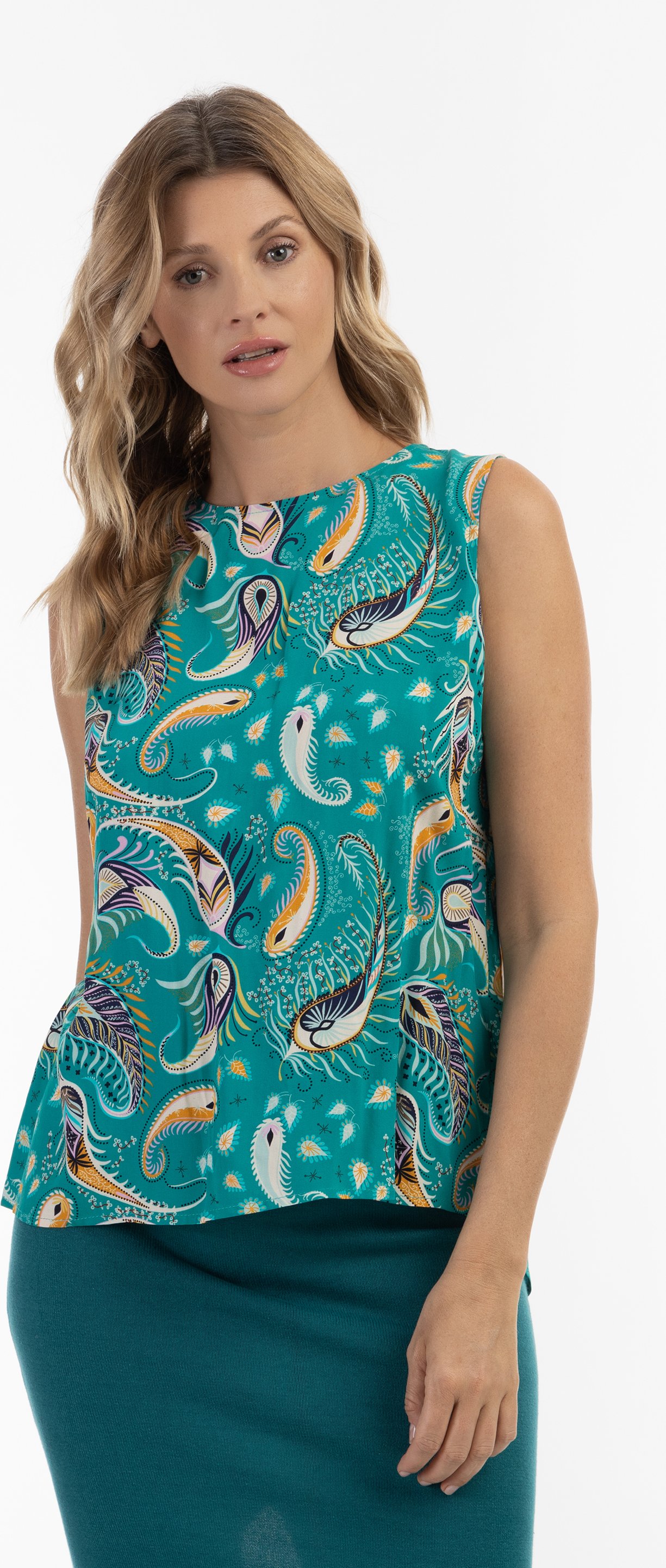 Thumbnail - usha Top chemisier sans manches