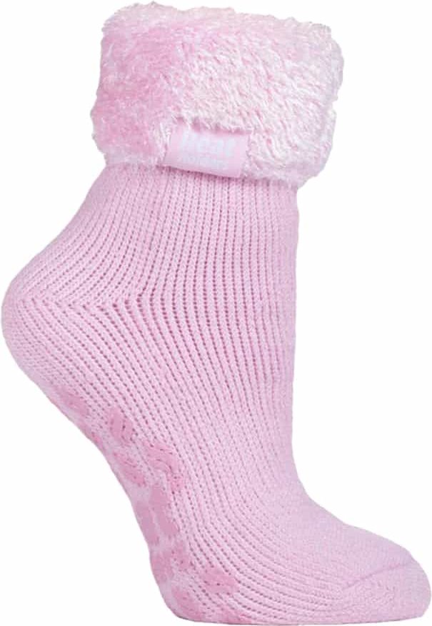 Rutschfeste, niedrig geschnittene Thermo-Slipper-Bettsocken für Damen mit Griffen