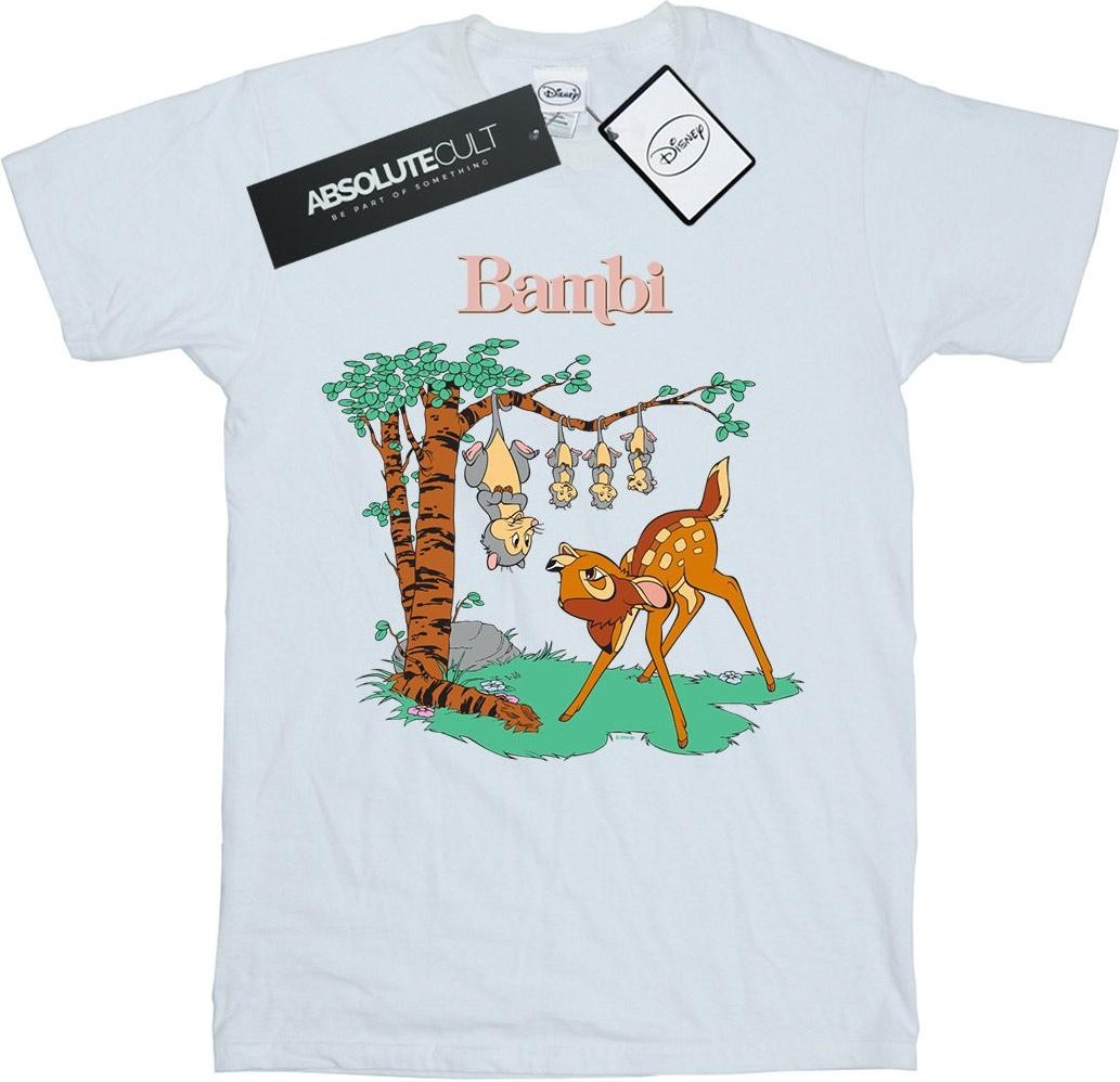 Disney - "Bambi Tilted Up" T-Shirt für Damen (Weiß)