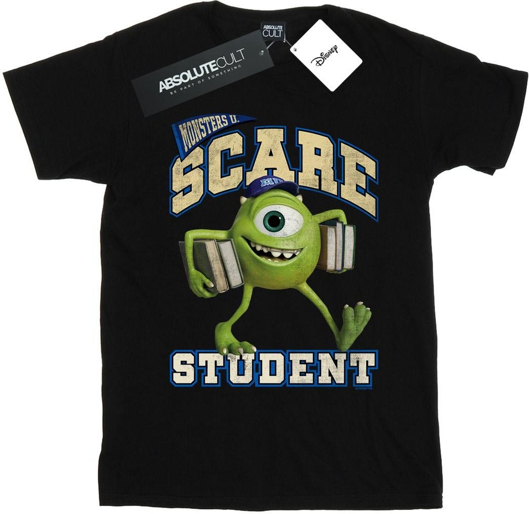 Disney - "Monsters University Scare Student" T-Shirt für Mädchen (Schwarz)