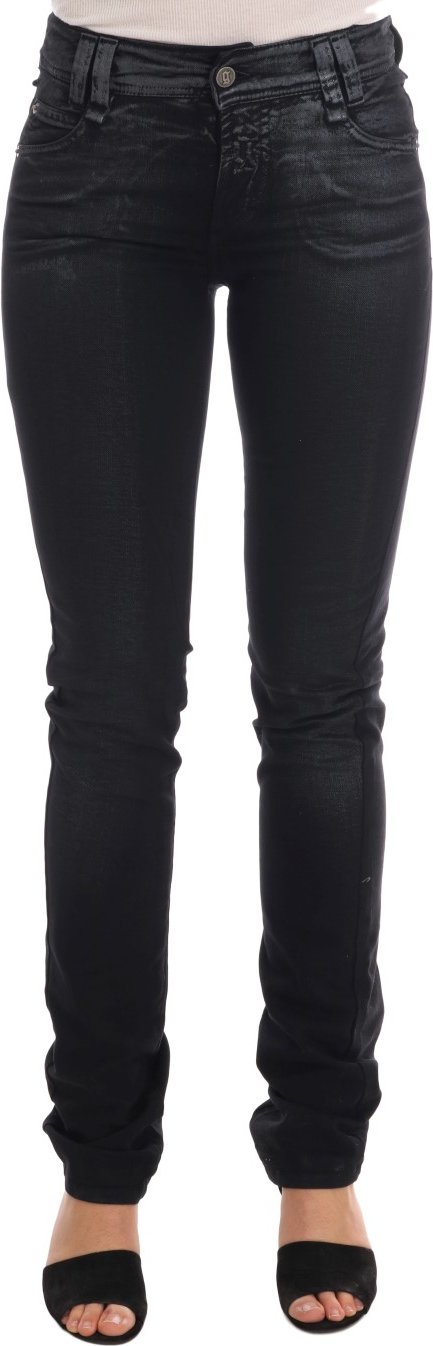 John Galliano Jeans Femme - Coton stretch délavé gris - Coupe régulière