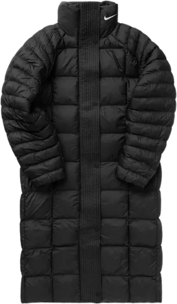 Schwarze, Lange Nike-jacke