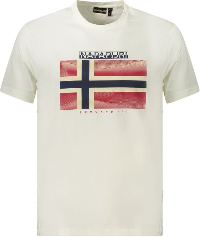 Geografisches T-Shirt mit Flaggenprint