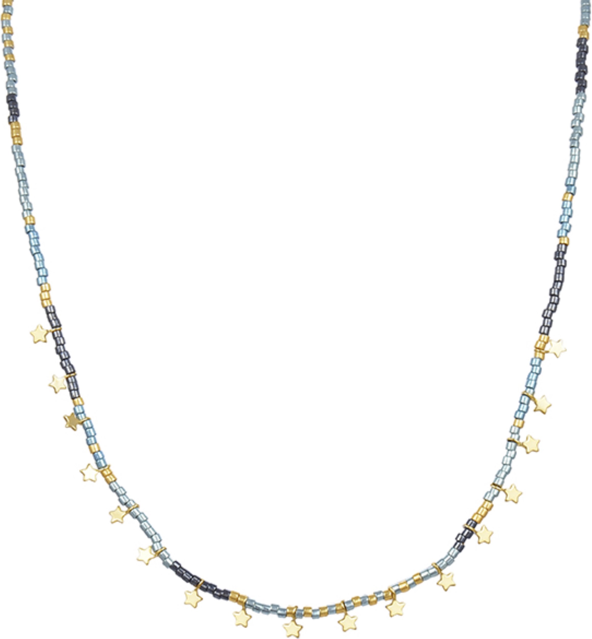 Luxenter Sterling Silber 925 Halskette mit 18K Gelbgold - Muh