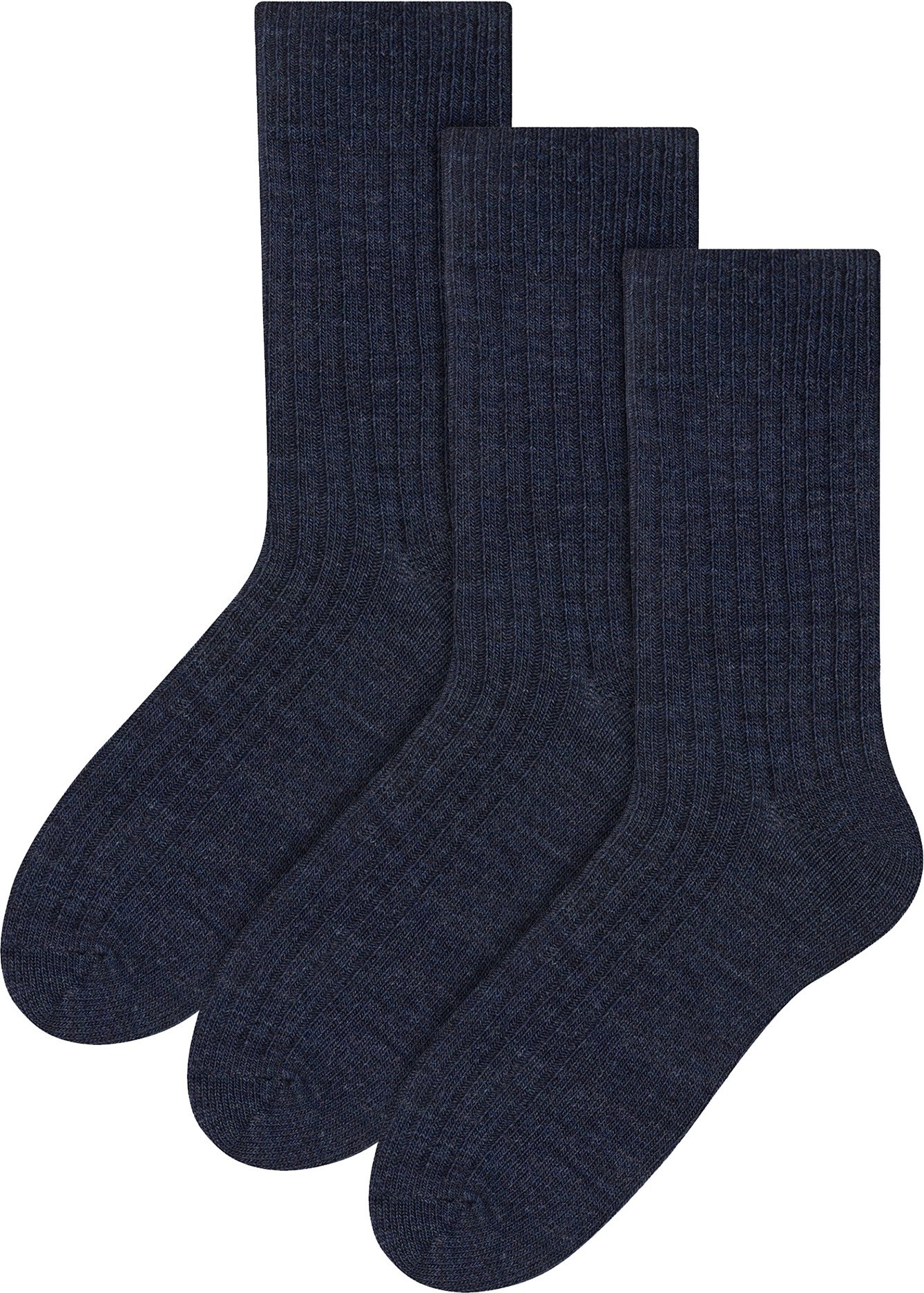 3 Paar Multipack Herren Alpaka Wolle Socken | Steven | Winter Thick Warm Boot Socken - Grau