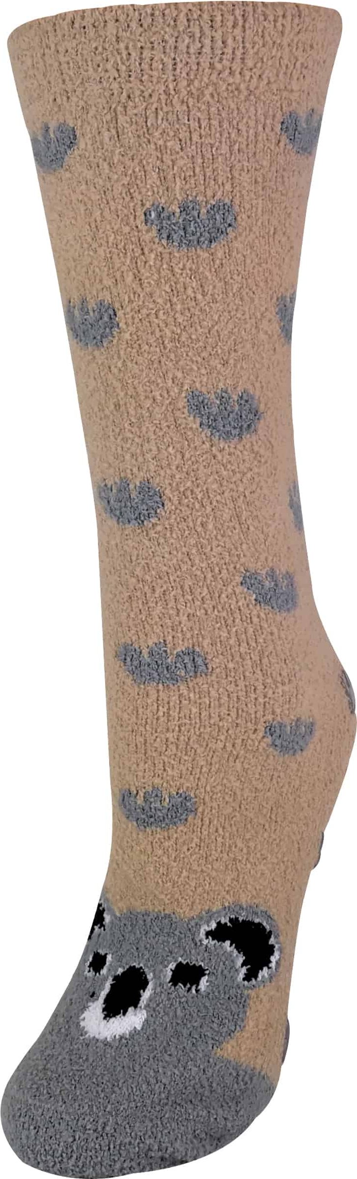 Damen / Damen flauschige Anti-Rutsch-Socken mit Tiermotiven