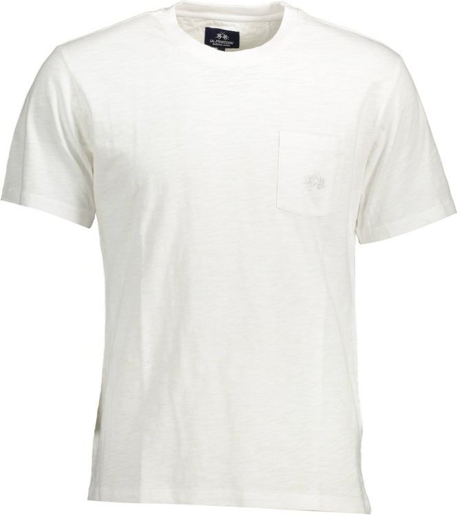 Thumbnail - La Martina Bianco Baumwoll Herren T-Shirt