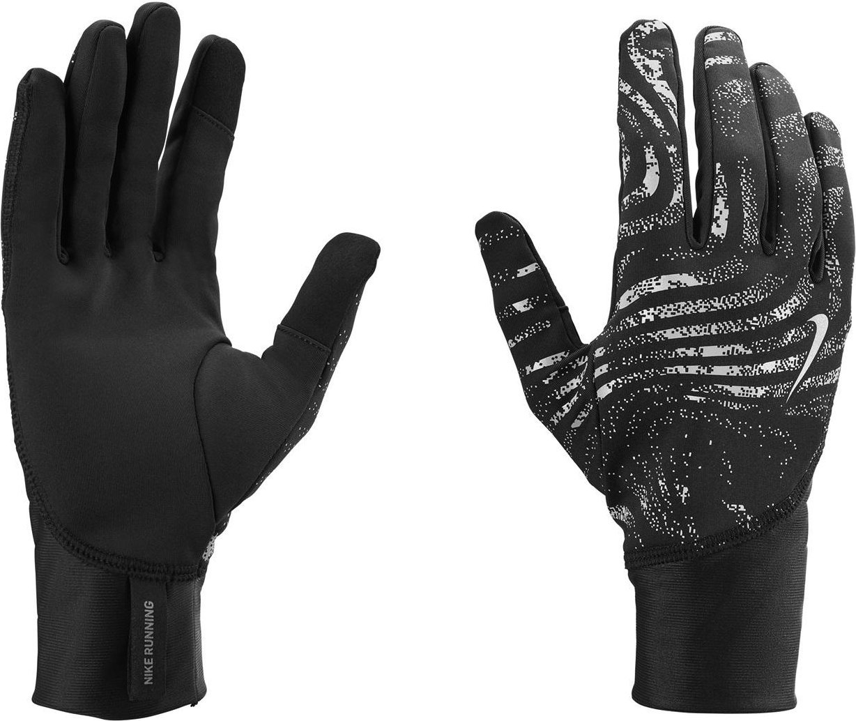 Nike - "Pacer" Reflektierend-Handschuhe für Herren, Mittelschwer (Schwarz)