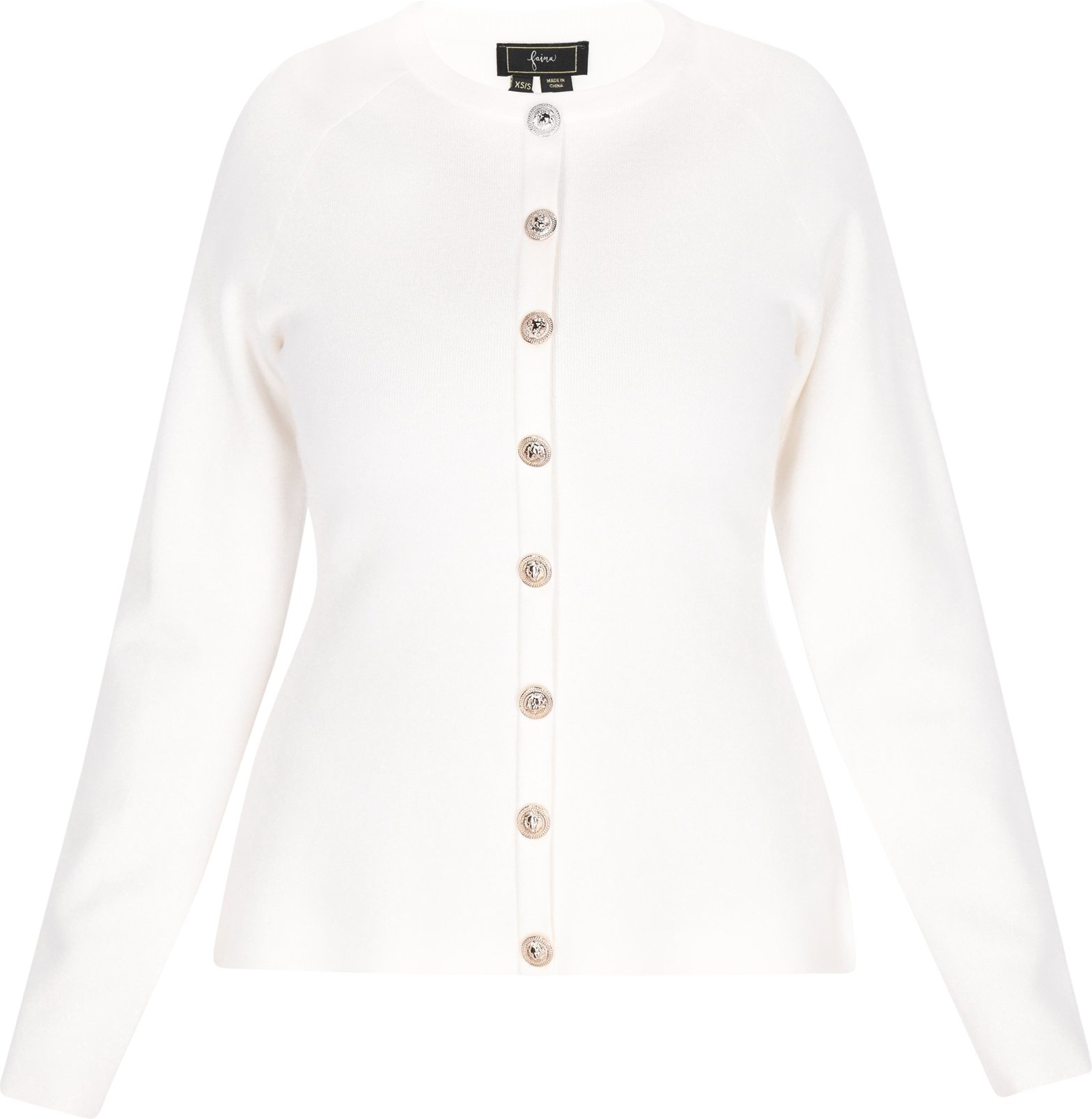 Faina Strickjacke Frauen cremefarben