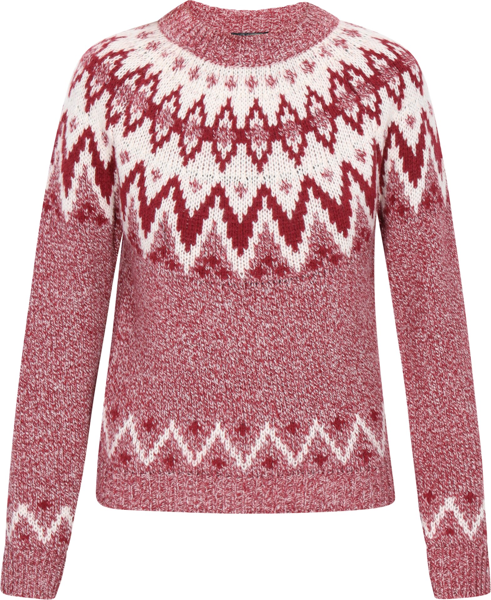 Dreimaster Pullover Frauen Burgunder mehrfarbig