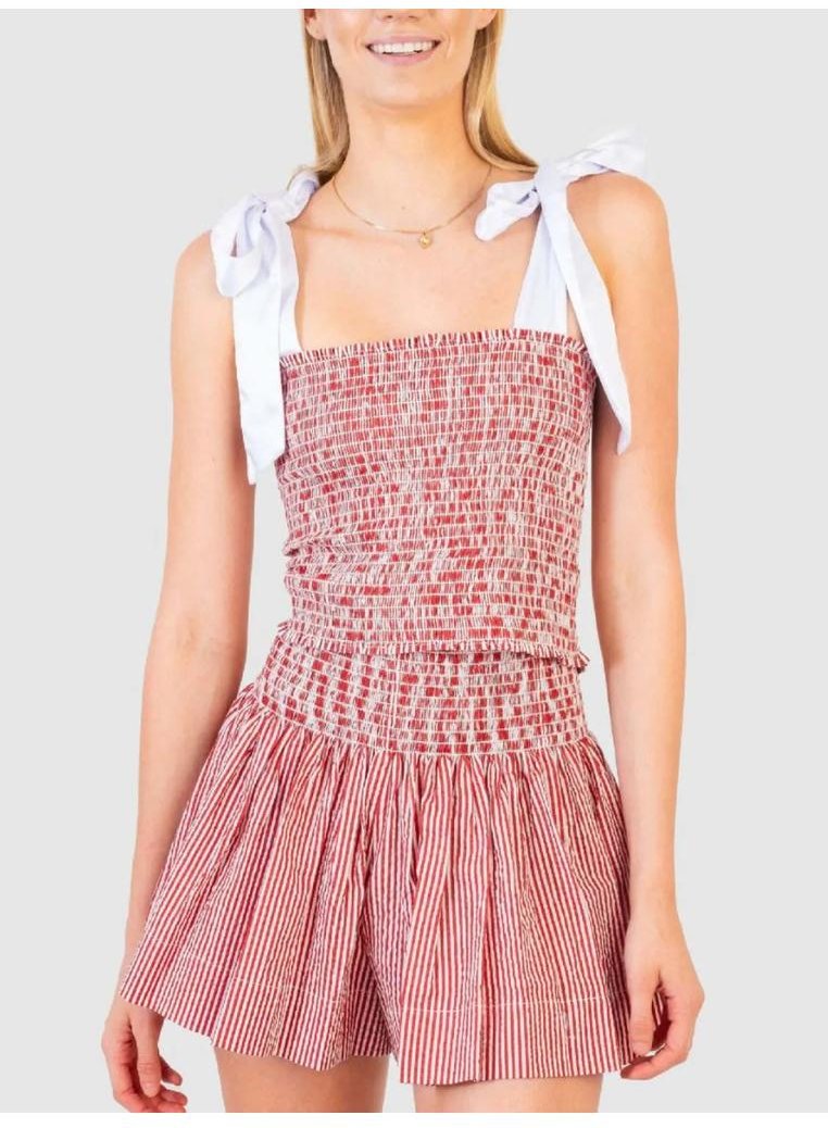 Thumbnail - Damen Smocked Träger Cami und Shorts Set