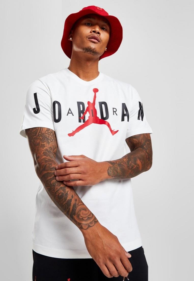 Nike Air Jordan Stretch-T-Shirt in Weiß