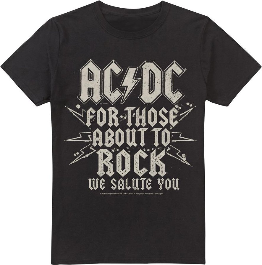 AC/DC - "Salute" T-Shirt für Herren (Schwarz)
