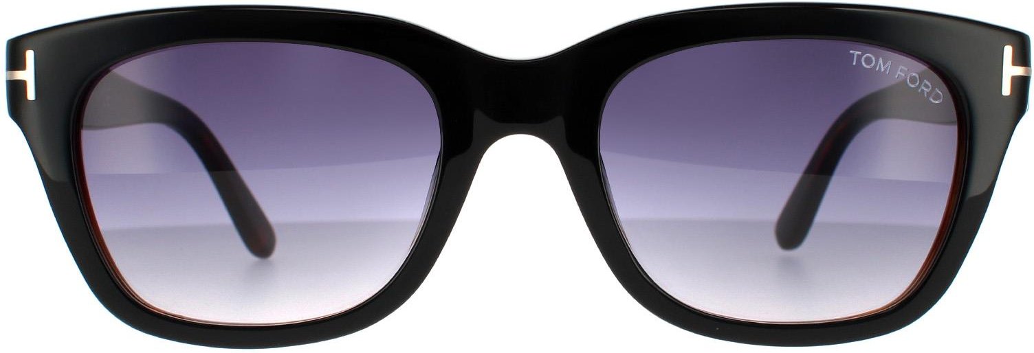 Tom Ford Square Mens Black & Brown Smoke Grey Gradient Sonnenbrillen