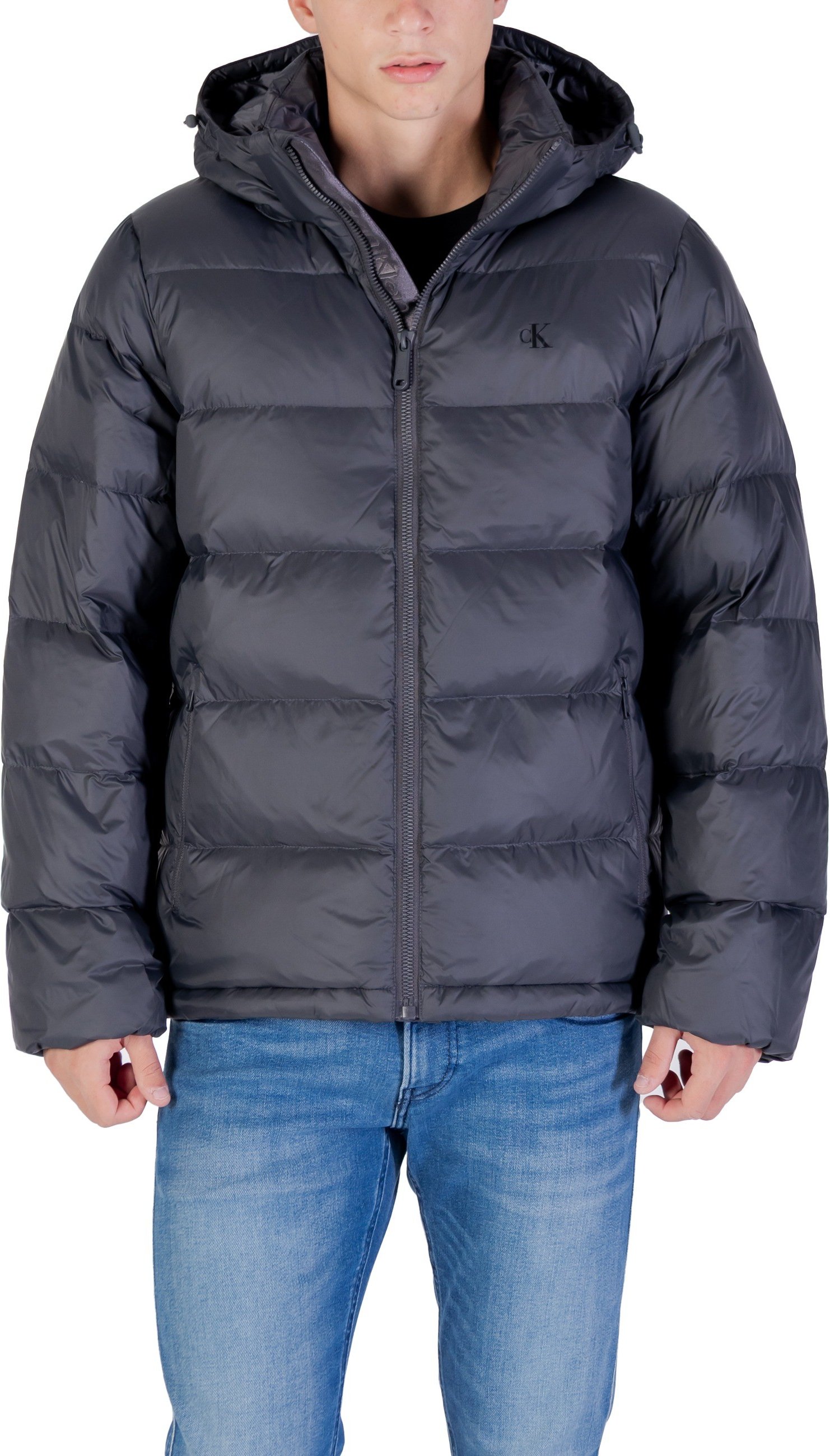 Kapuze Puffer Zip-Jacke