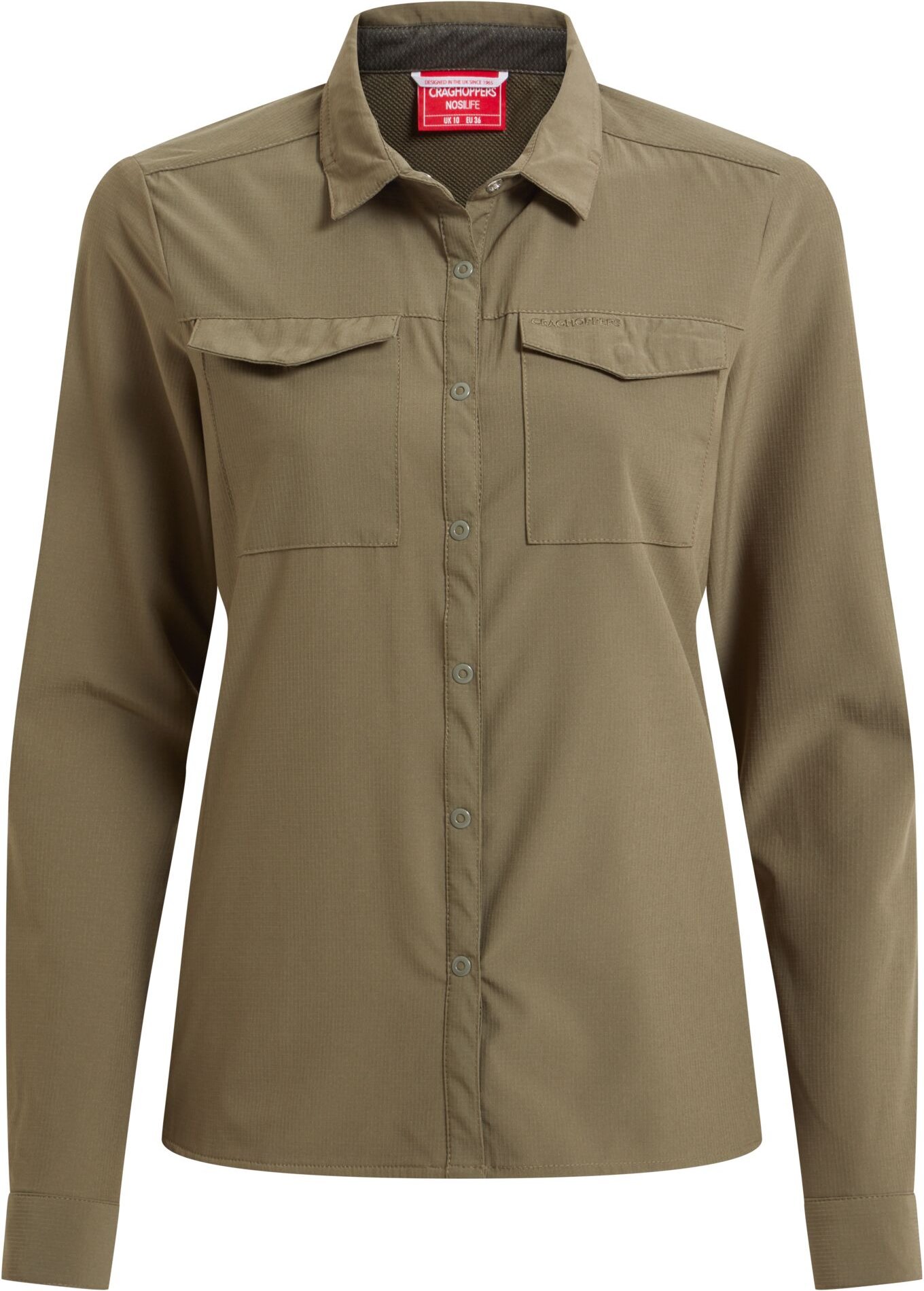 Craghoppers - "NosiLife Pro III" Hemd für Damen Langärmlig (Wilde Olivefarbe)