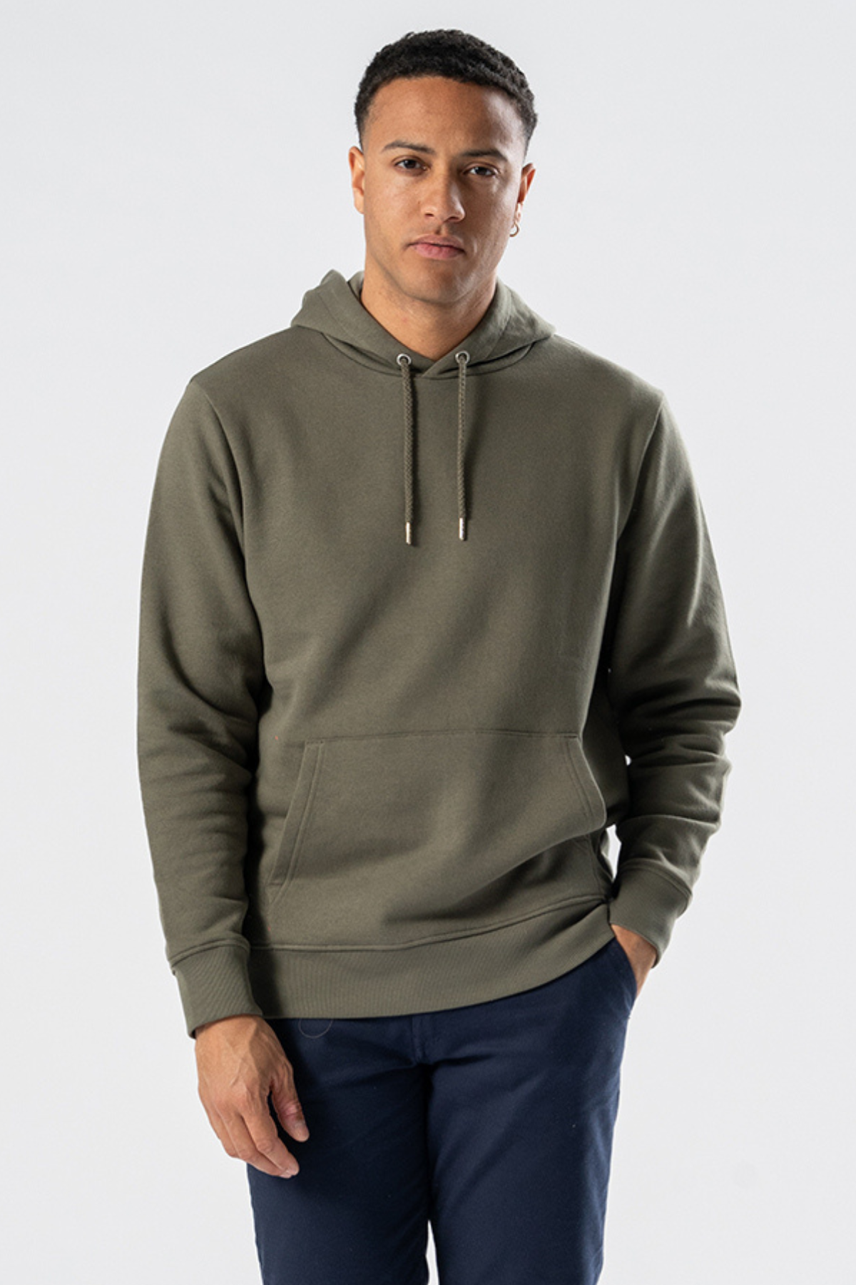 Thumbnail - Sweatshirt-Kapuzenpullover – Armeegrün