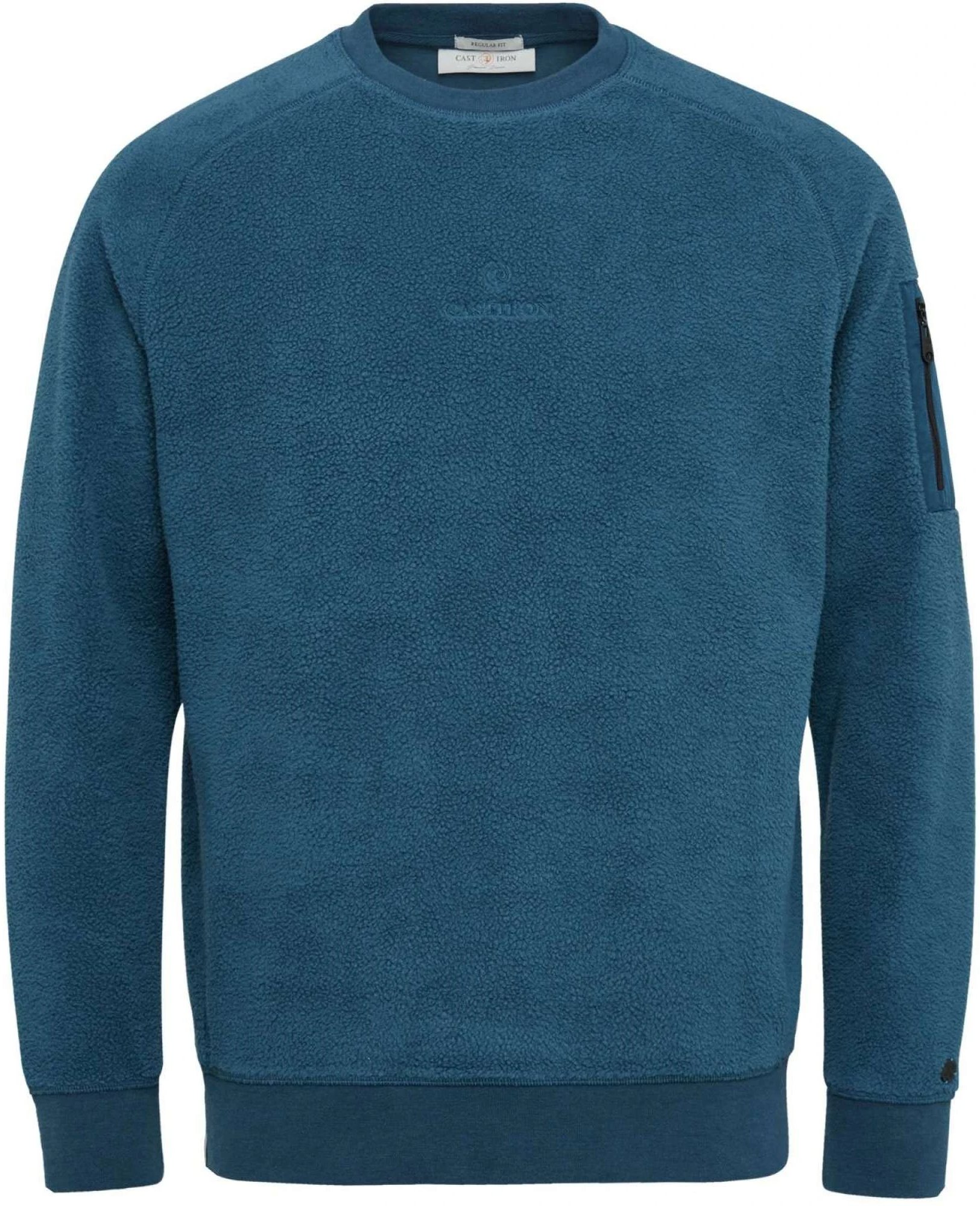 Herrenpullover der Marke Cast Iron. Der Pullover ist aus Baumwolle gefertigt und hat eine normale Passform. Die weiche B...