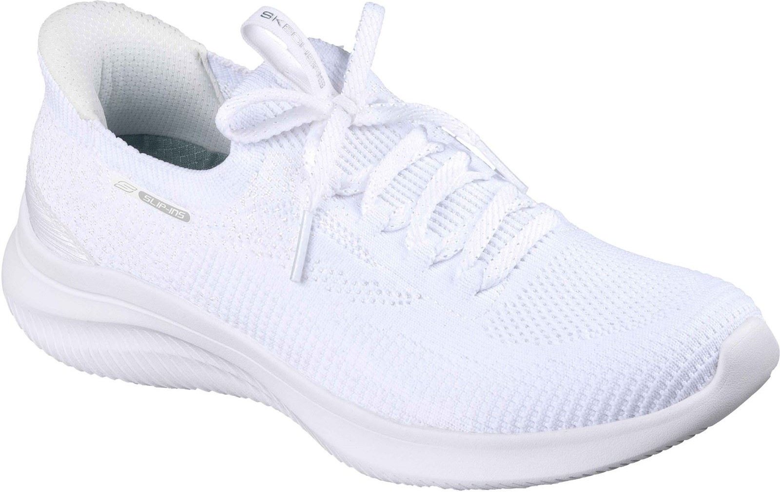Skechers Ultra Flex 4.0 Textil Damen Weiße Standard Sneakers
