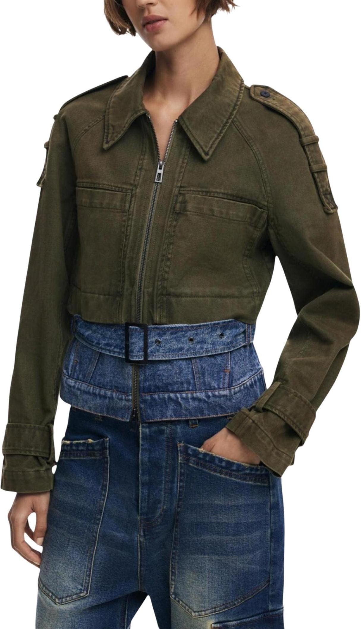 Gekürzte Schichtjacke