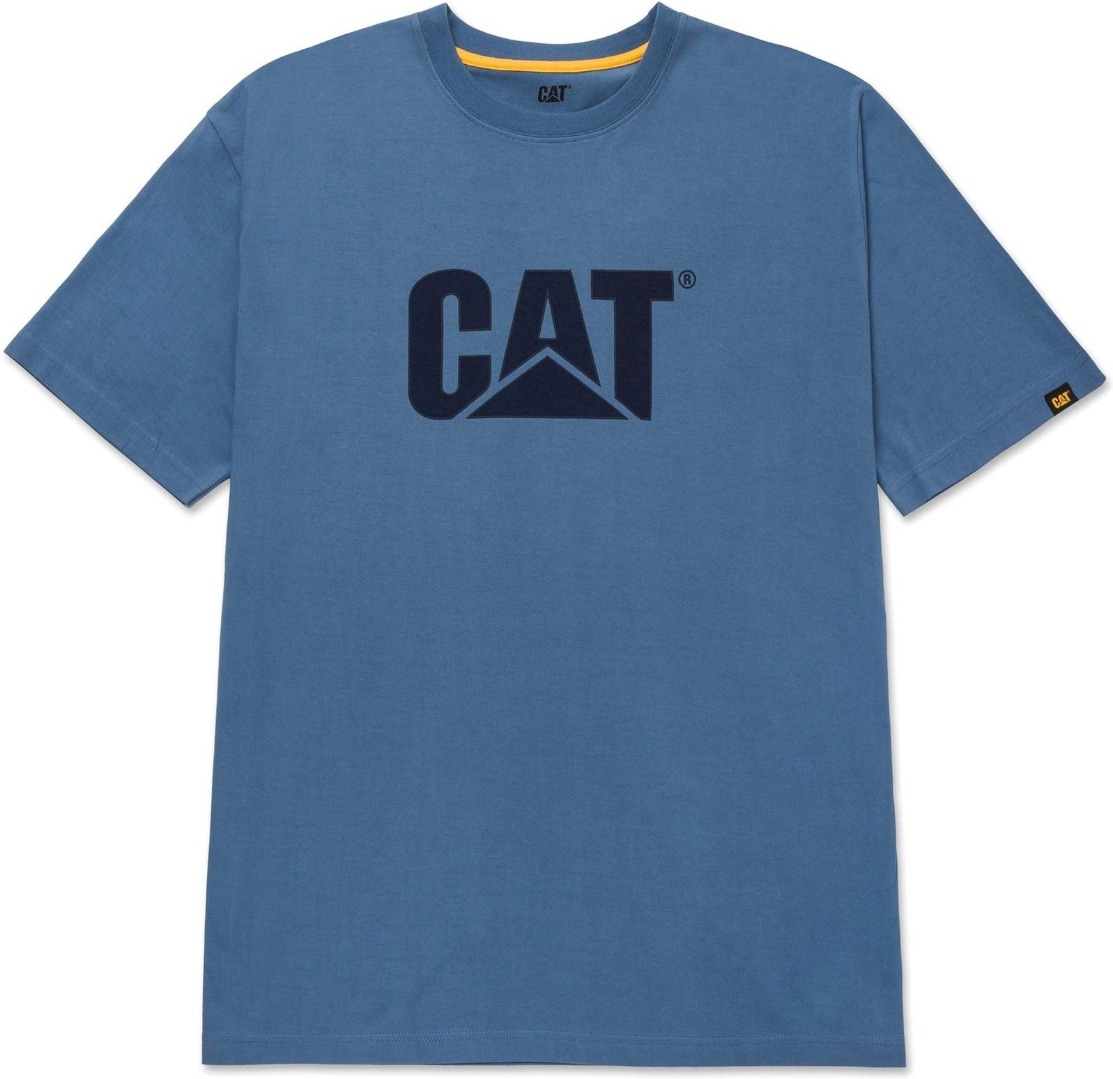 Caterpillar Markenlogo Baumwoll Herren Blau T-Shirt