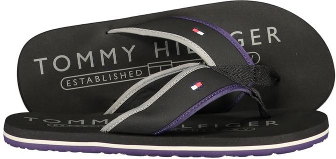 Tommy Hilfiger Nero Polyester Herren Pantoffel