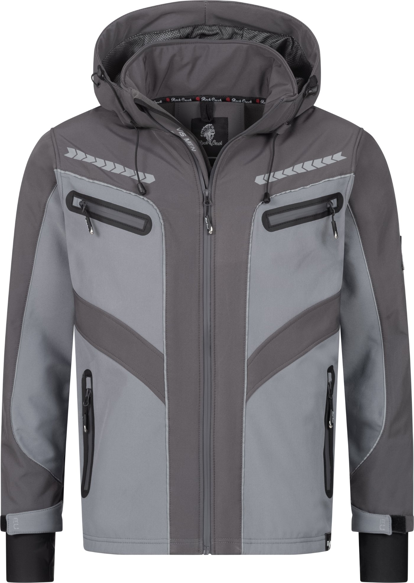 Thumbnail - Rock Creek Softshelljacke Grau