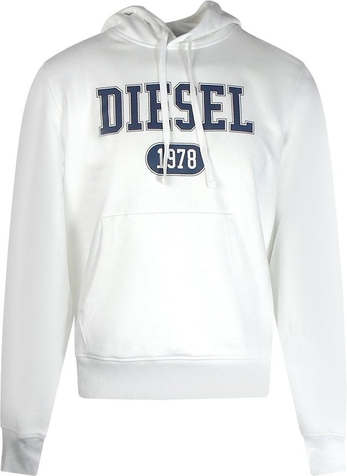 Diesel Herren 1978 Bold Logo Hoodie (Weiß)