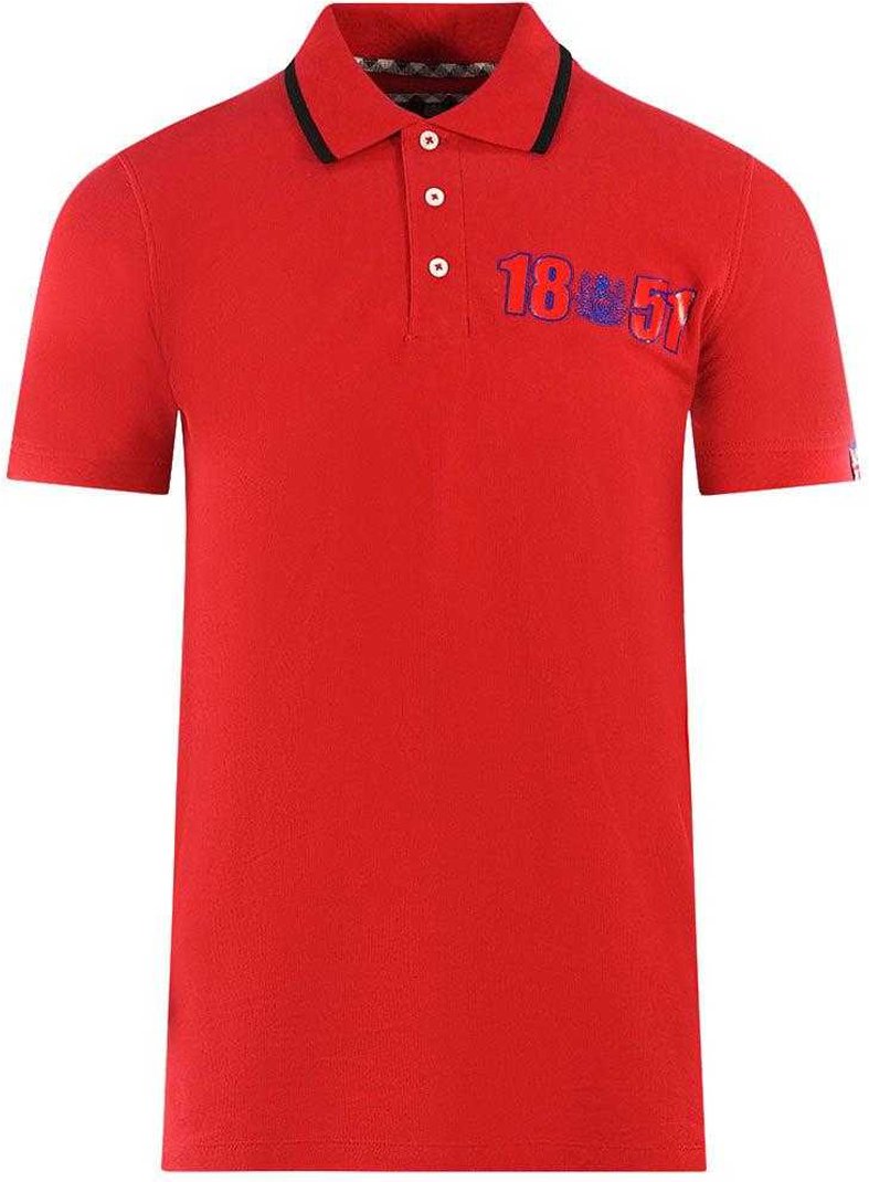 Aquascutum - "London 1851" Poloshirt für Herren/Damen Unisex (Rot)