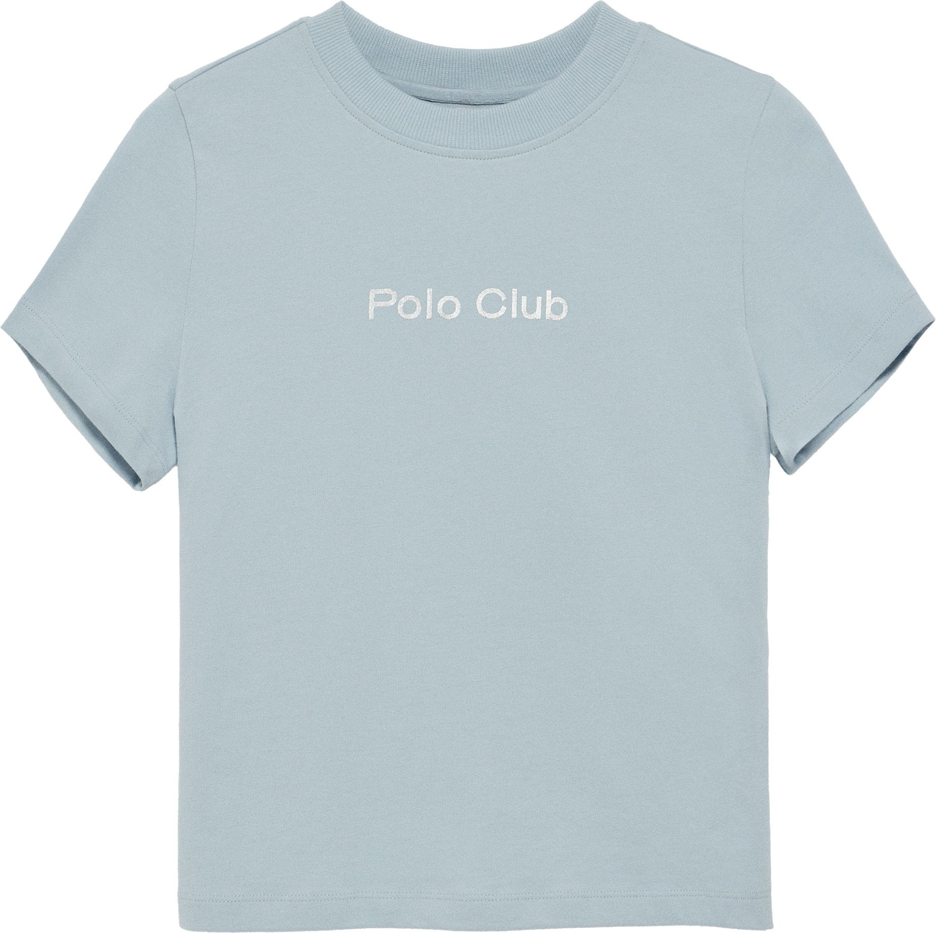 T-Shirt Diamond hellblau mit Print Foil Polo Club