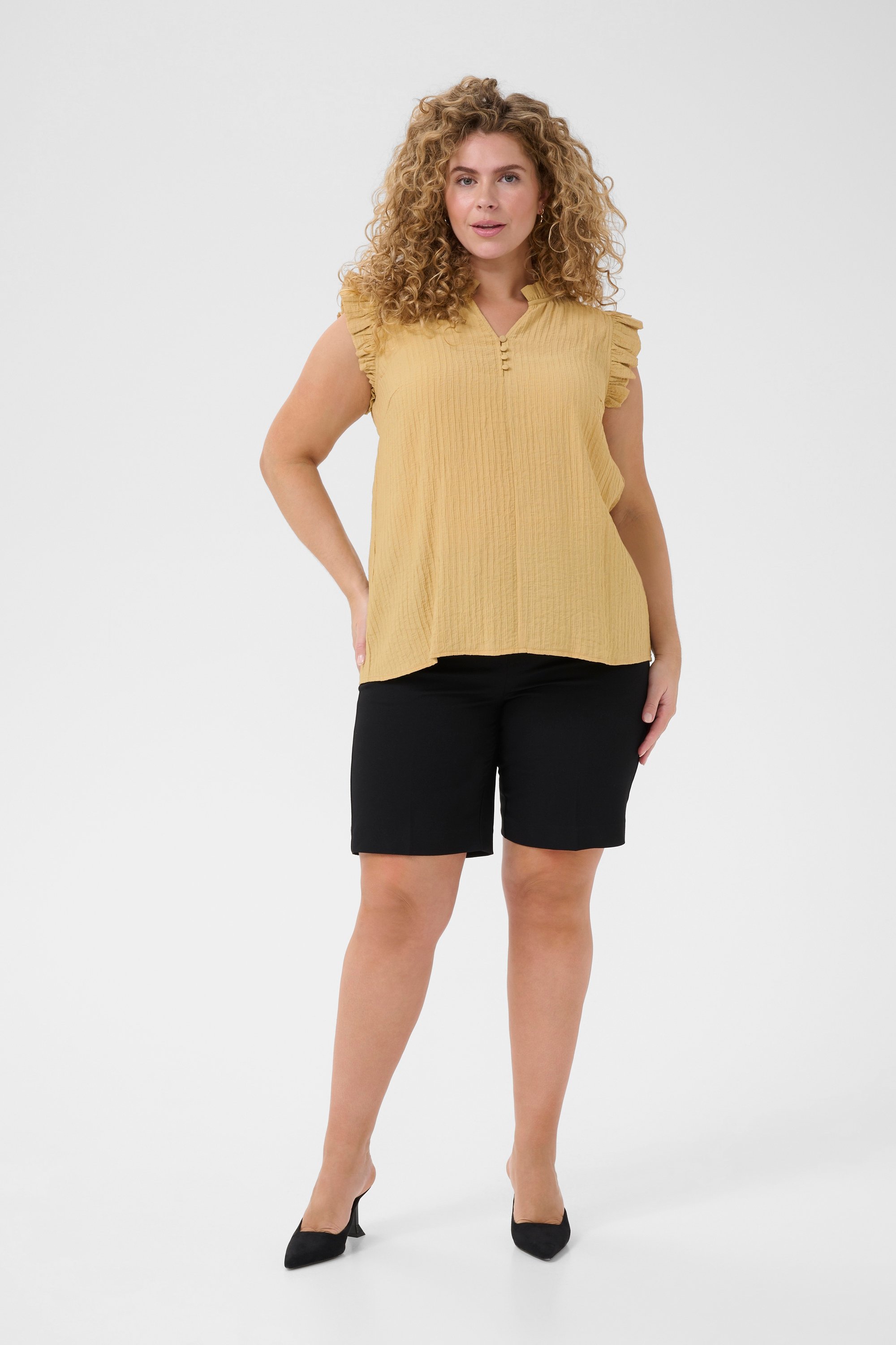 Ärmellose Bluse Regular fit Starfish champagne