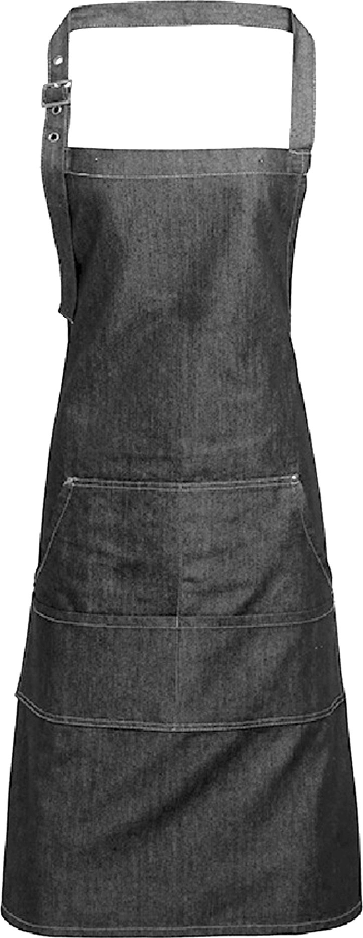 Premier Jeans Stitch Bib Apron (2er-Pack) (Black Denim)