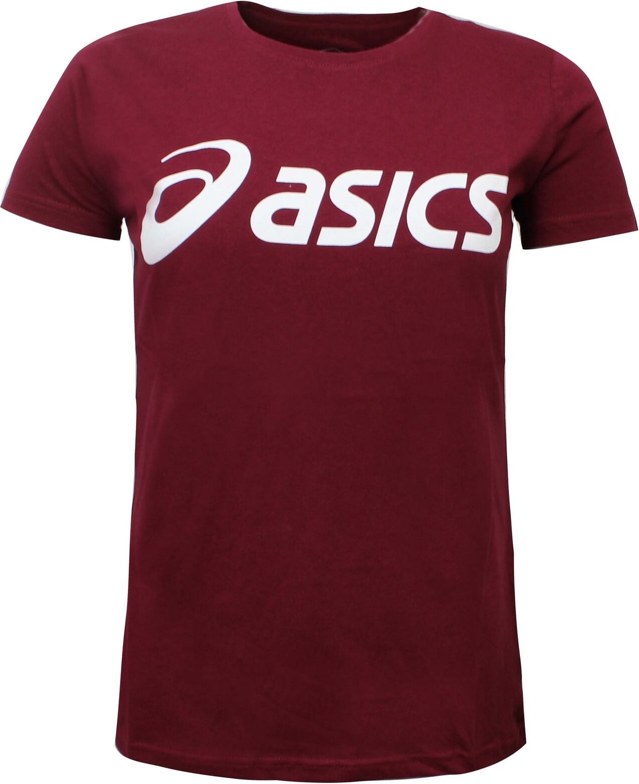 ASICS Logo Womens Burgundy T-Shirt