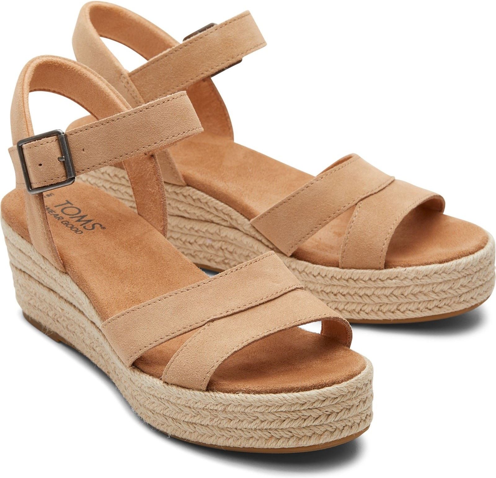 TOMS Audrey 100% Kuh Damen Honig Keile