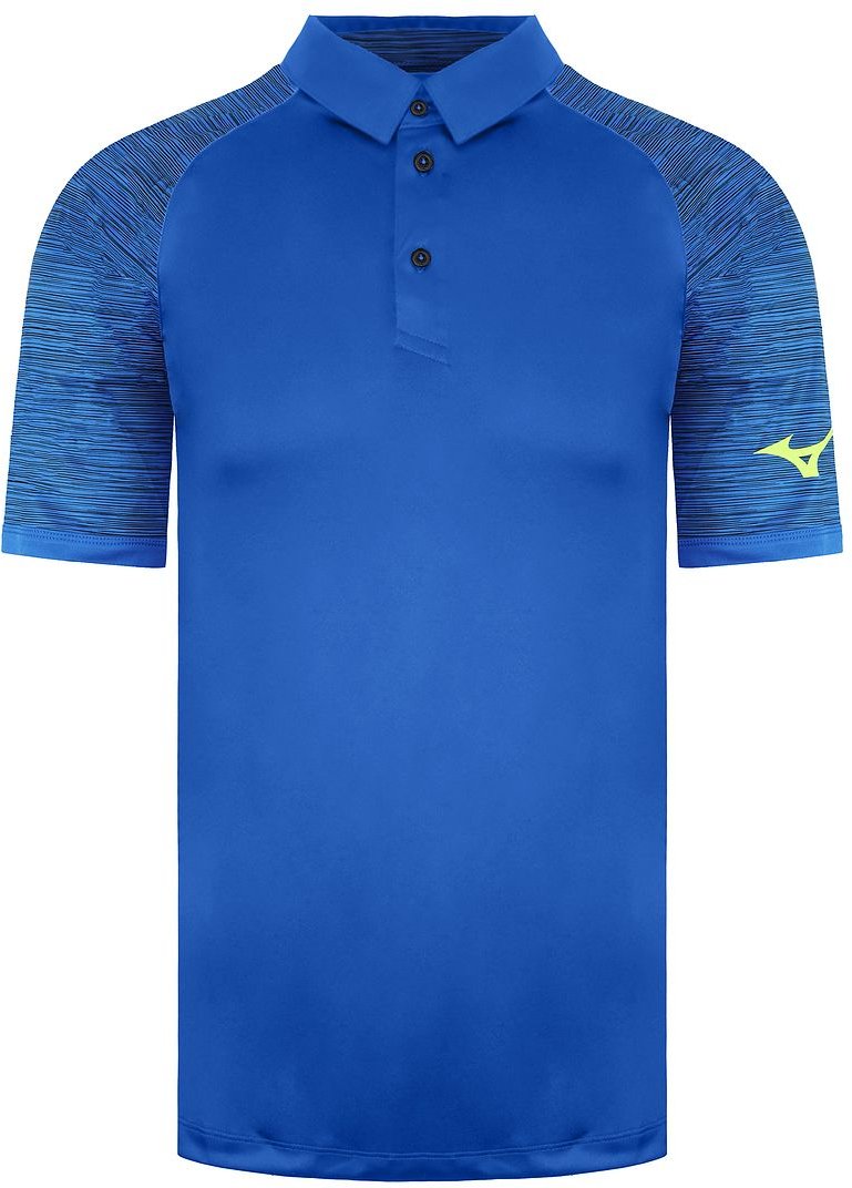 Mizuno bedrucktes Herrenblau Polo -Hemd