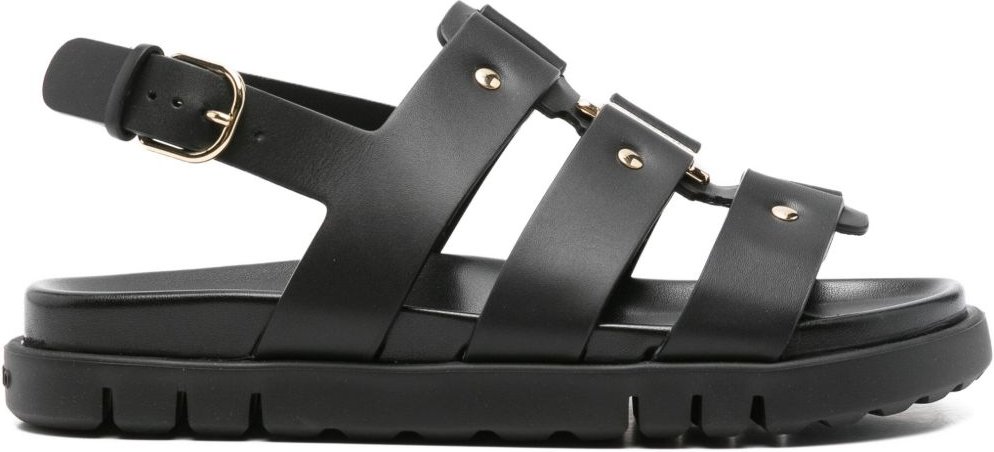 Schwarze Riemchen High Heels