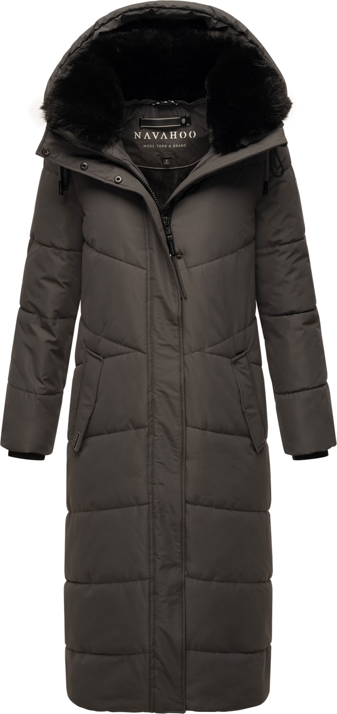 Navahoo Damen Winter Steppmantel Hingucker – Extra Lang & Warm
